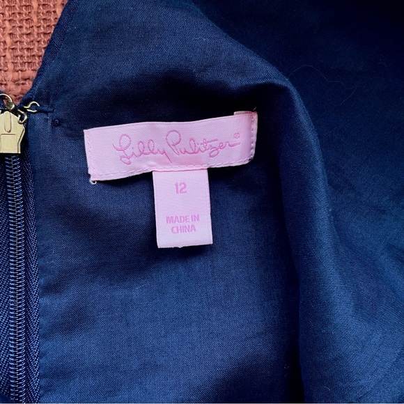 Lilly Pulitzer Esme Shift V-Neck Mini Dress Size12 EUC - Picture 4 of 11